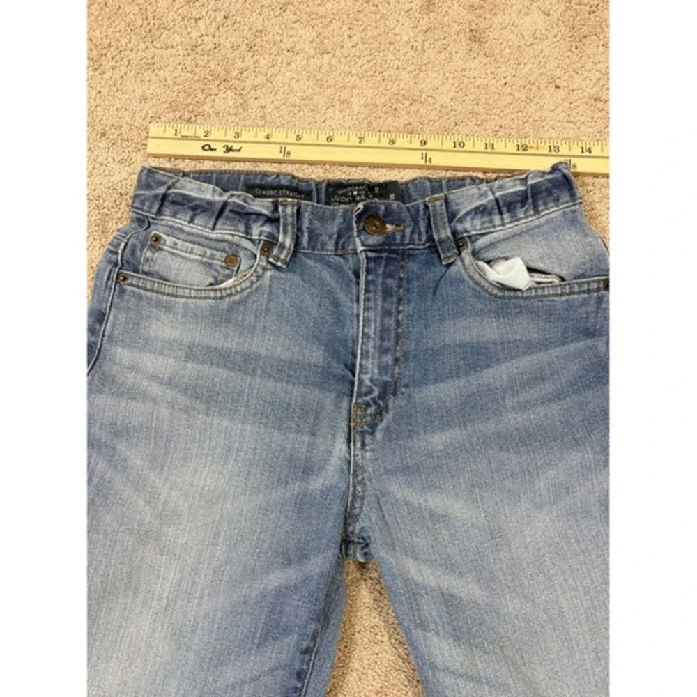 Lucky Brand Classic Straight‎ Jeans Boys 16 Blue Excellent Medium Wash Denim